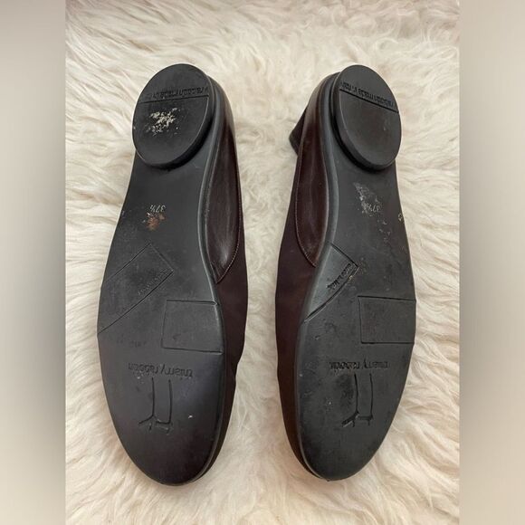 Thierry Rabotin Microfiber/Nappa Trim Flats Brown 7 - Picture 7 of 10